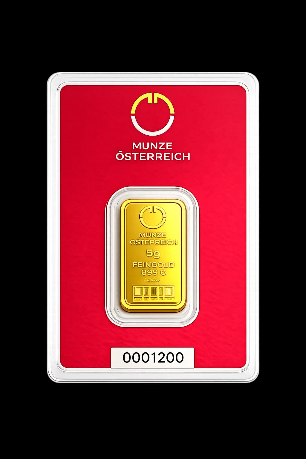 Münze Österreich zlatna pločica 5g